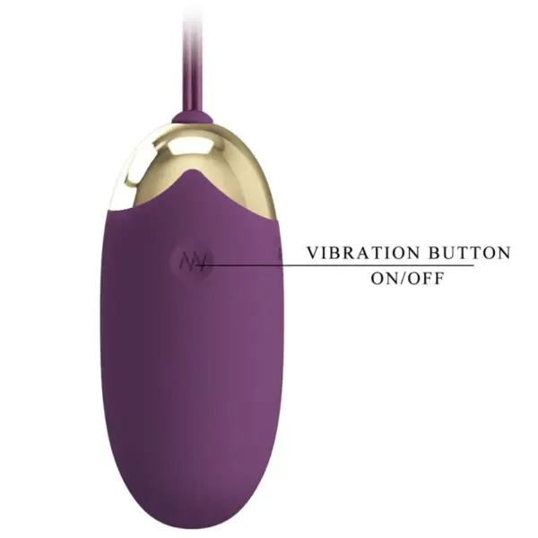 Pretty Love - Huevo vibrador control remoto Abner en color lila - Imagen 5