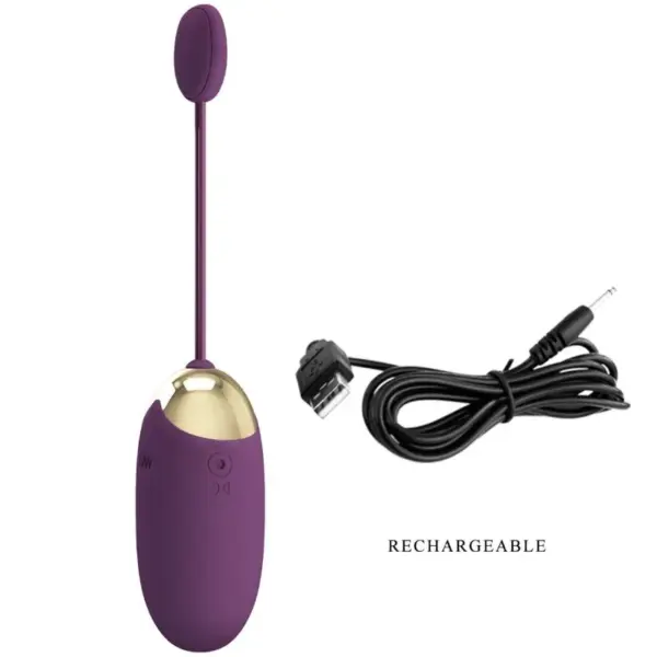 Pretty Love - Huevo vibrador control remoto Abner en color lila - Imagen 7