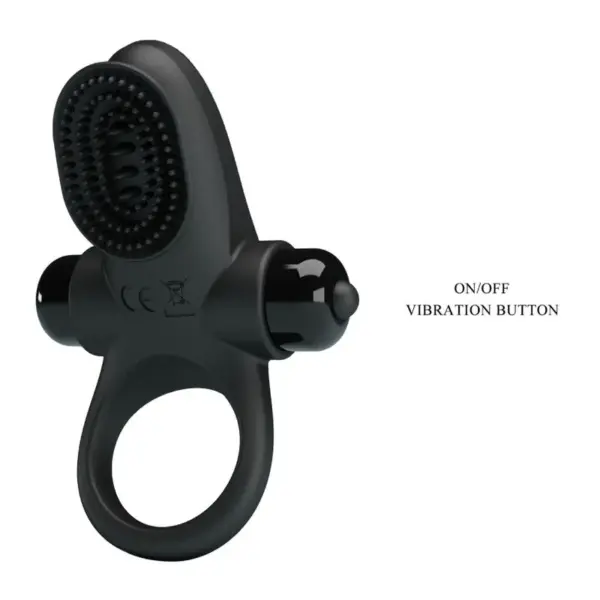Pretty Love - Anillo vibrador II para pene negro - Imagen 7