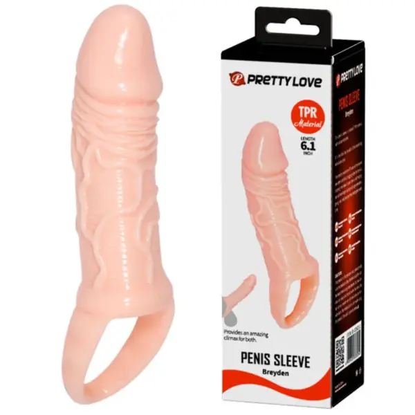 Pretty Love - Breyden Funda Pene Natural para Placer Aumentado