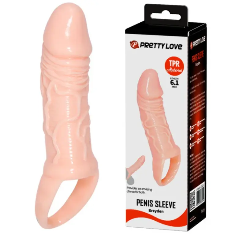 Pretty Love - Breyden Funda Pene Natural para Placer Aumentado