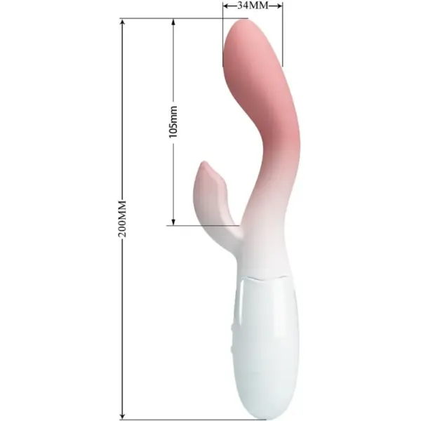Pretty Love - Vibrador Punto G con Estimulador Clítoris Rosa - Imagen 4