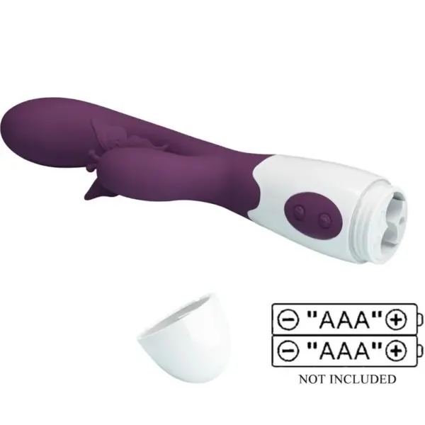 Pretty Love - Vibrador rabbit con licking morado - Imagen 5