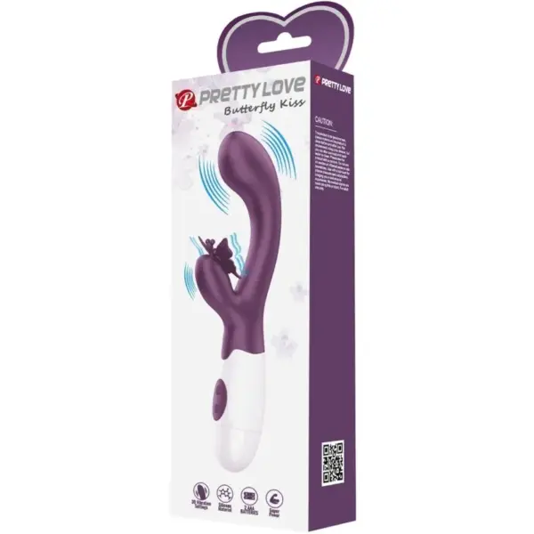 Pretty Love - Vibrador rabbit con licking morado - Imagen 6