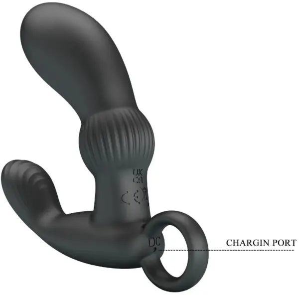 Pretty Love - Masajeador Vibrador Anal Negro Cayla - Imagen 7