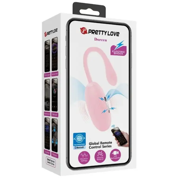 Pretty Love - Huevo vibrador recargable rosa - Imagen 12