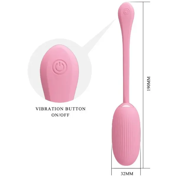 Pretty Love - Huevo vibrador recargable rosa - Imagen 4