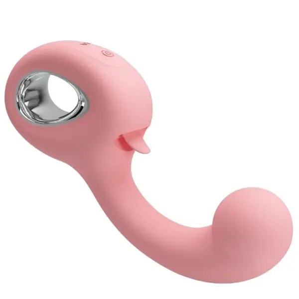 Pretty Love - Vibrador Punto G + Estimulador Clítoris Rosa - Imagen 4
