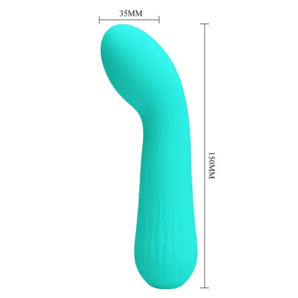 Pretty Love - Vibrador de punto G recargable verde agua - Imagen 5