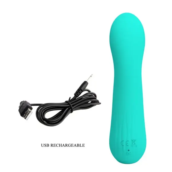 Pretty Love - Vibrador de punto G recargable verde agua - Imagen 8