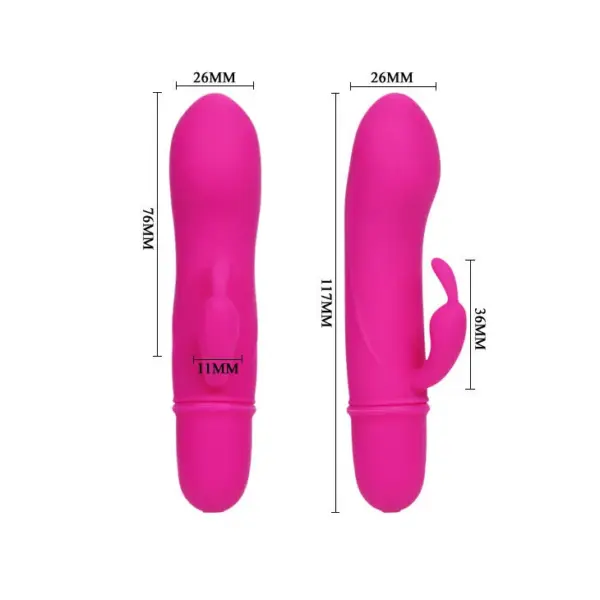 Pretty Love - Vibrador rabbit con licking morado - Imagen 7