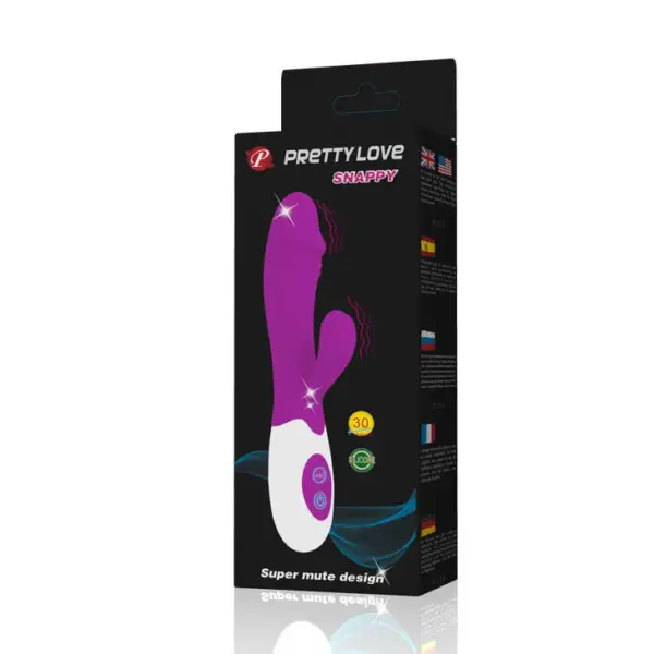 Pretty Love - Vibrador rampante lila y blanco para el clítoris - Imagen 11