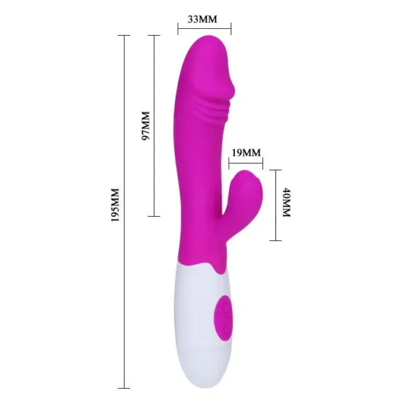 Pretty Love - Vibrador rampante lila y blanco para el clítoris - Imagen 8