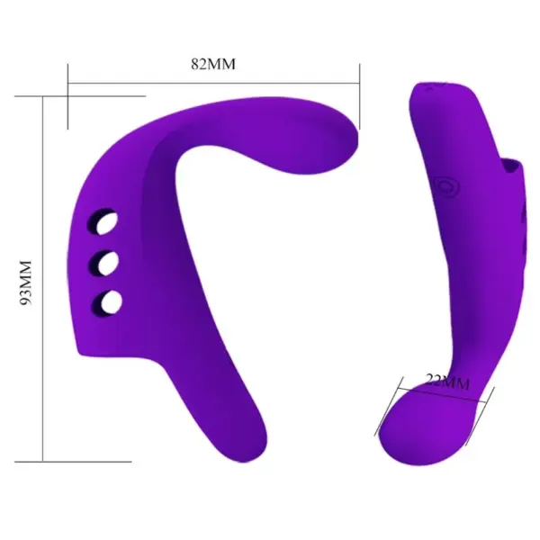 Pretty Love - Gorgon Vibrador de Dedo Recargable Morado - Imagen 7