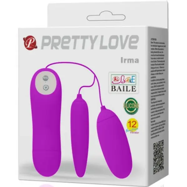 Pretty Love - Huevo Vibrador Doble Irma para Placer Compartido - Imagen 6