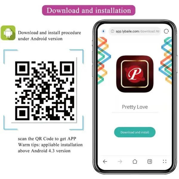 Pretty Love - Plug Anal Controlado por App Negro - Imagen 9