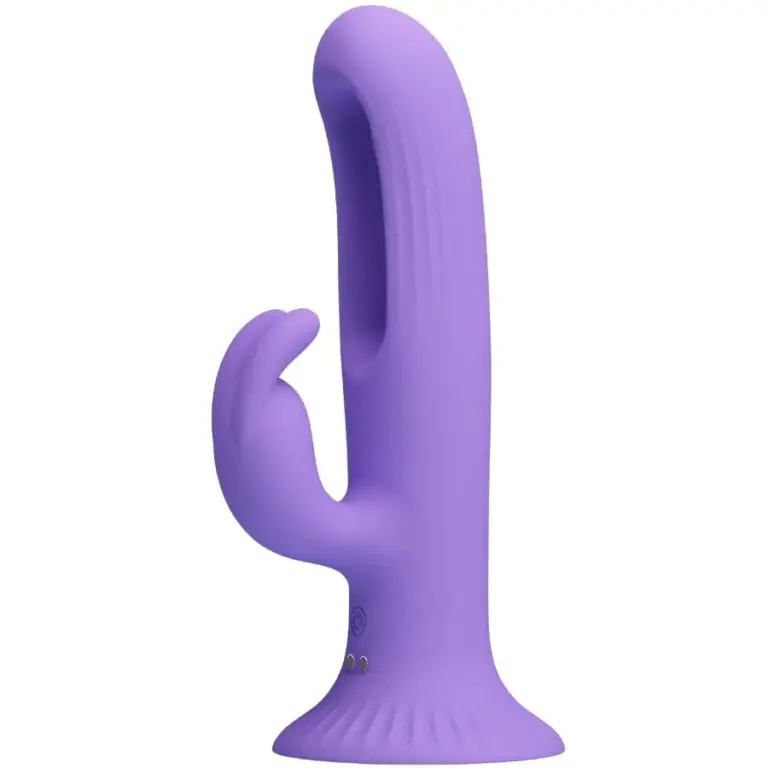 Pretty Love - Vibrador rabbit con licking morado