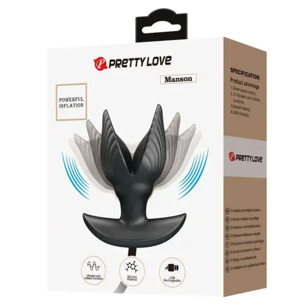 Pretty Love - Plug anal inflable y recargable - Imagen 9