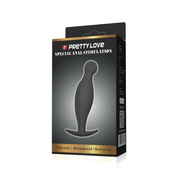 Pretty Love - Plug anal silicona 11.7 cm negro - Imagen 5