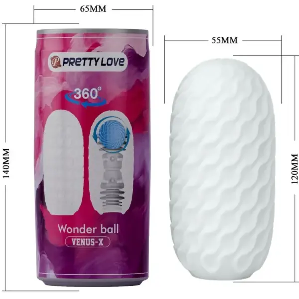 Pretty Love - Masturbador masculino modelo 3 blanco - Imagen 6