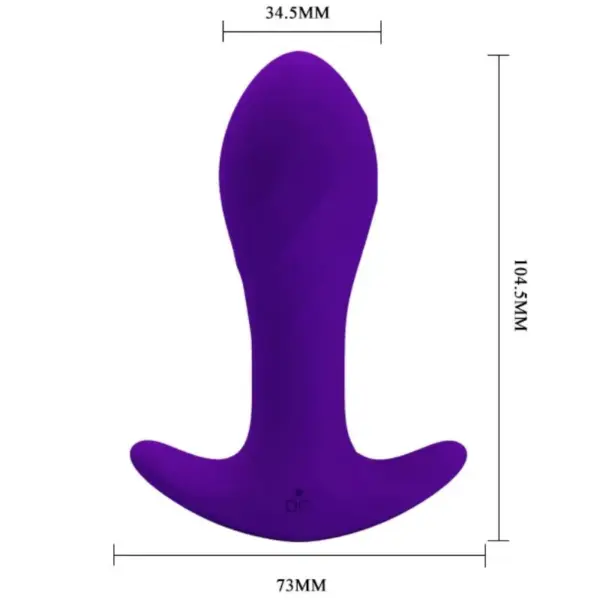 Pretty Love - Vibrador Anal Lila de Silicona con 12 Funciones de Vibración - Imagen 5