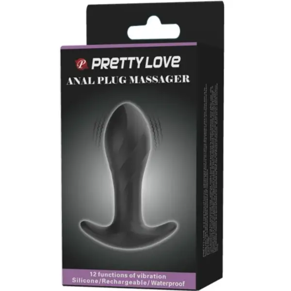 Pretty Love - Vibrador anal negro con 12 funciones de vibración - Imagen 8
