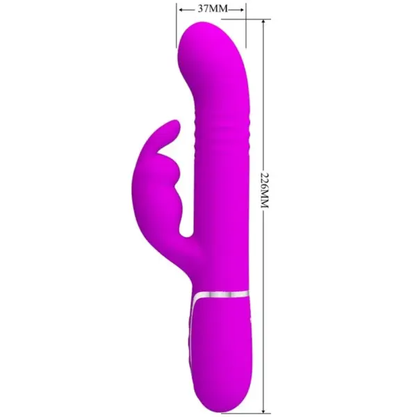Pretty Love - Vibrador rabbit con licking morado - Imagen 7