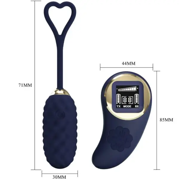 Pretty Love - Huevo vibrador control remoto azul para placer íntimo - Imagen 5