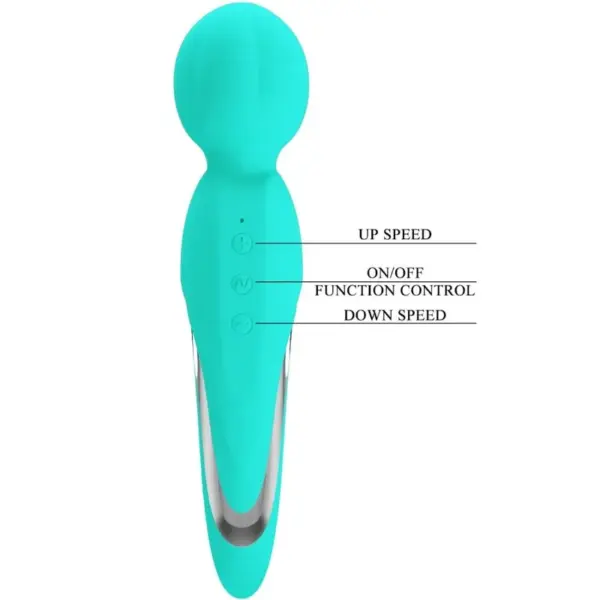 Pretty Love - Vibrador Wand Verde Agua - Imagen 6