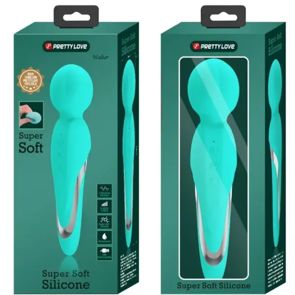 Pretty Love - Vibrador Wand Verde Agua - Imagen 9
