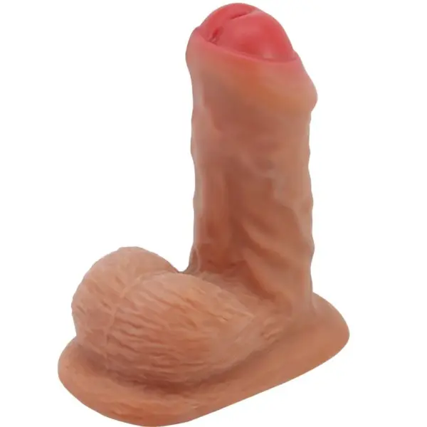 Pretty Love - Warnell Dildo Ultra Realístico y Elástico 9.5 cm Mulato - Imagen 2