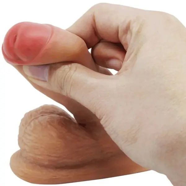 Pretty Love - Warnell Dildo Ultra Realístico y Elástico 9.5 cm Mulato - Imagen 6