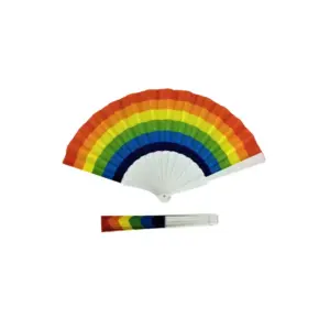 PRIDE - ABANICO MADERA BANDERA ARCOÍRIS