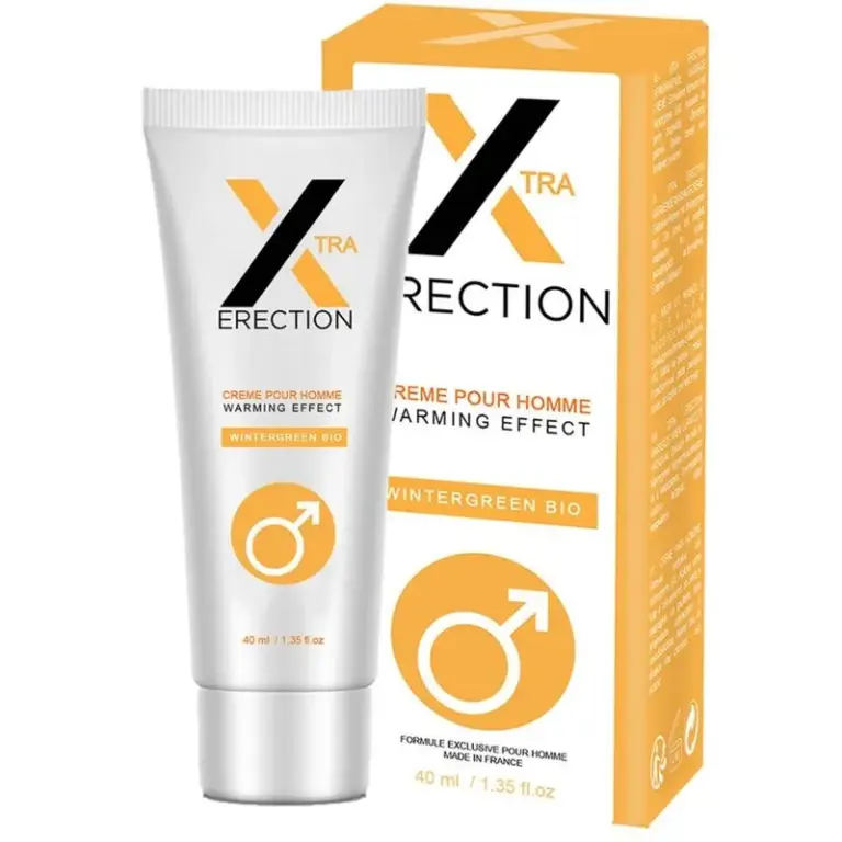 RUF - Crema de Erección Efecto Calor 40 ml para Placer Masculino