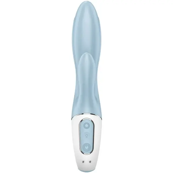 SATISFYER - Air Pump Bunny 1: Vibrador Inflable Rabbit Azul - Imagen 2