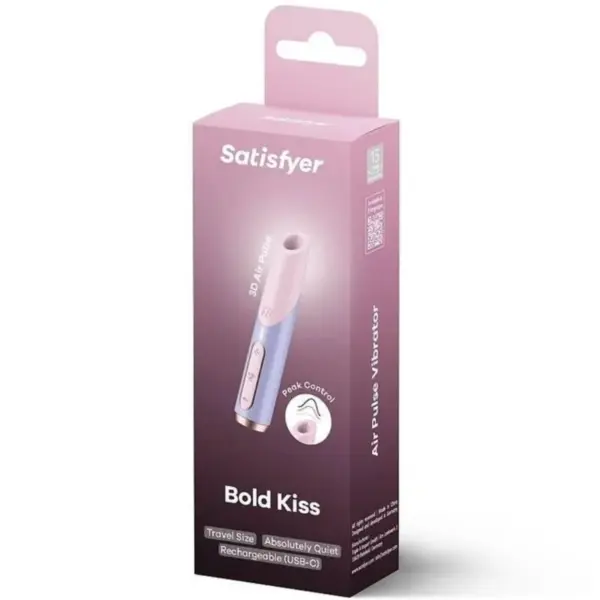 Satisfyer - Bold Kiss Estimulador Clítoris por Ondas Rosa / Violeta - Imagen 2