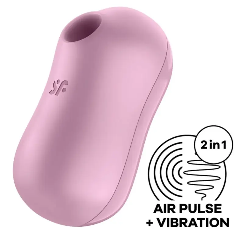 Satisfyer - Estimulador y vibrador lila Cotton Candy