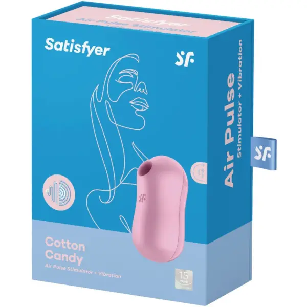 Satisfyer - Estimulador y vibrador lila Cotton Candy - Imagen 3