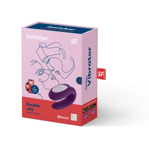 Satisfyer - Double Joy con App Morado - Imagen 7