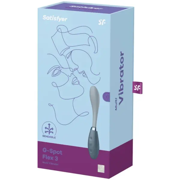 Satisfyer - G-Spot Flex 3 Multivibrador Gris: Innovación en Placer - Imagen 4