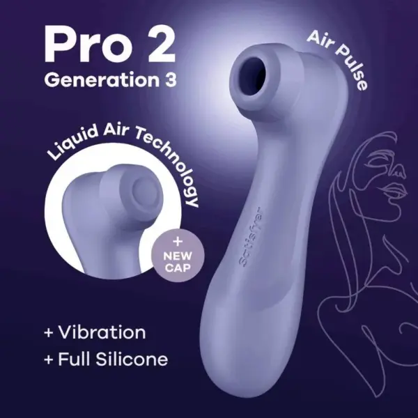 Satisfyer Pro 2 Generación 3 - Estimulador de Clítoris con Tecnología Liquid Air en Lila - Imagen 5