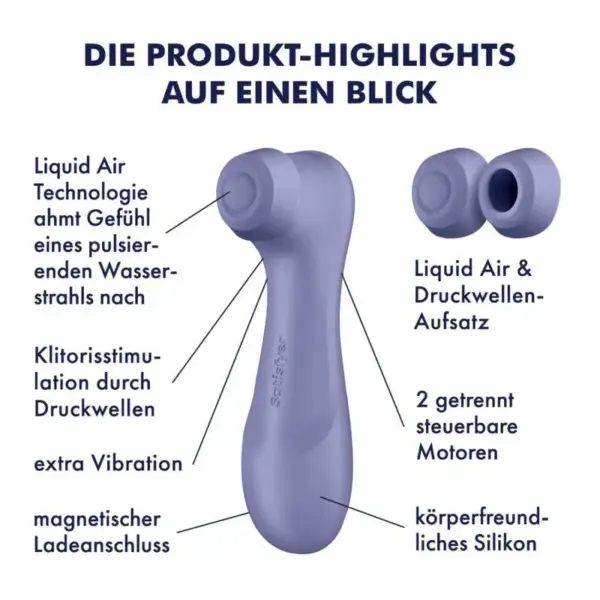 Satisfyer Pro 2 Generación 3 - Estimulador de Clítoris con Tecnología Liquid Air en Lila - Imagen 7