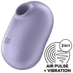 Satisfyer - Pro To Go 2 Estimulador y Vibrador Doble Violeta