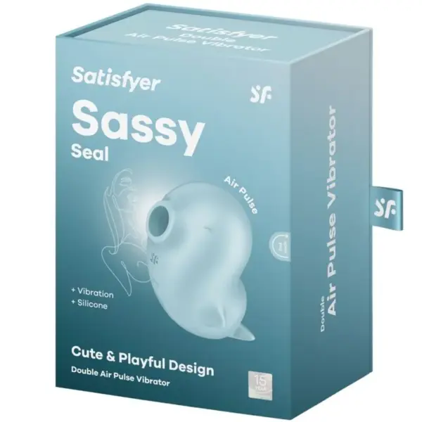 Satisfyer Sassy Seal - Estimulador & Vibrador Azul de Pulsos de Aire - Imagen 6