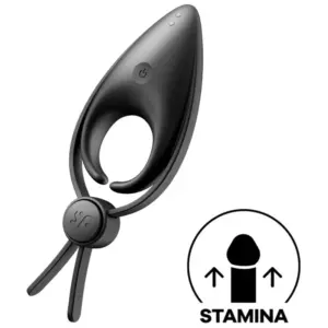 Satisfyer - Sniper Anillo Vibrador Negro para Placer Compartido