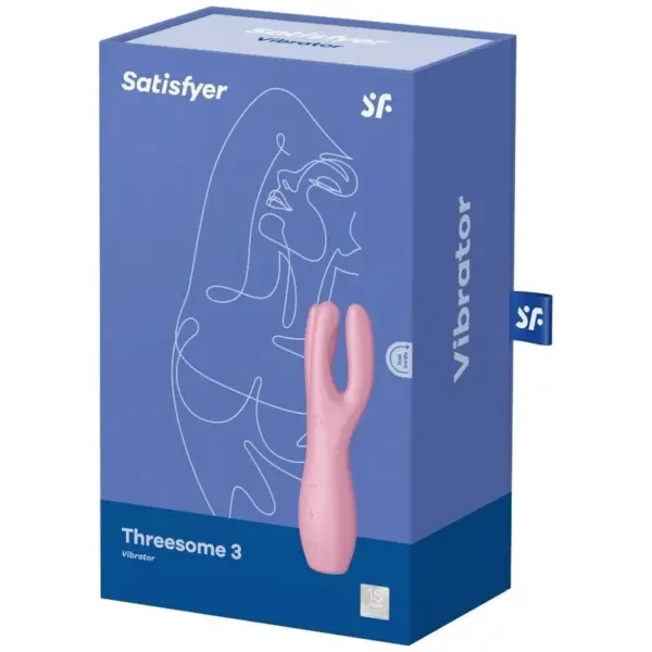 Satisfyer - Threesome 3 Vibrador Rosa para Placer Sin Límites - Imagen 4