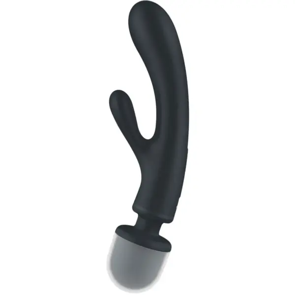 Satisfyer - Triple Lover masajeador vibrador rabbit gris - Imagen 3