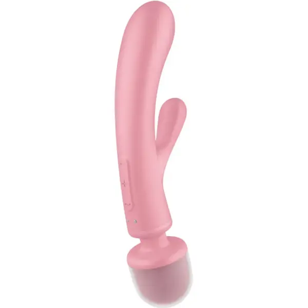 Satisfyer - Triple Lover Masajeador Vibrador Rabbit Rosa - Imagen 2