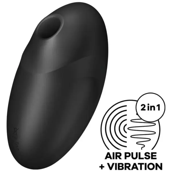 Satisfyer - Vulva Lover 3 Estimulador y Vibrador Negro