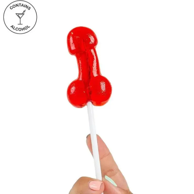 Secretplay - Piruleta Pene Gominola con Alcohol Daiquiri de Fresa